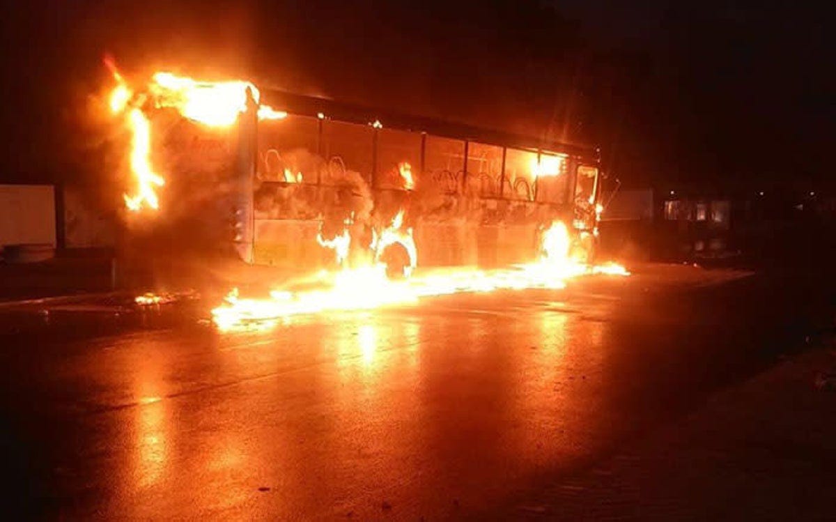 Up in flames: 3 vehicles torched in early morning Philippi protest