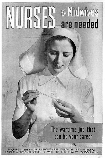 File:Nurses & midwives are needed, WWll poster Wellcome L0025327.jpg