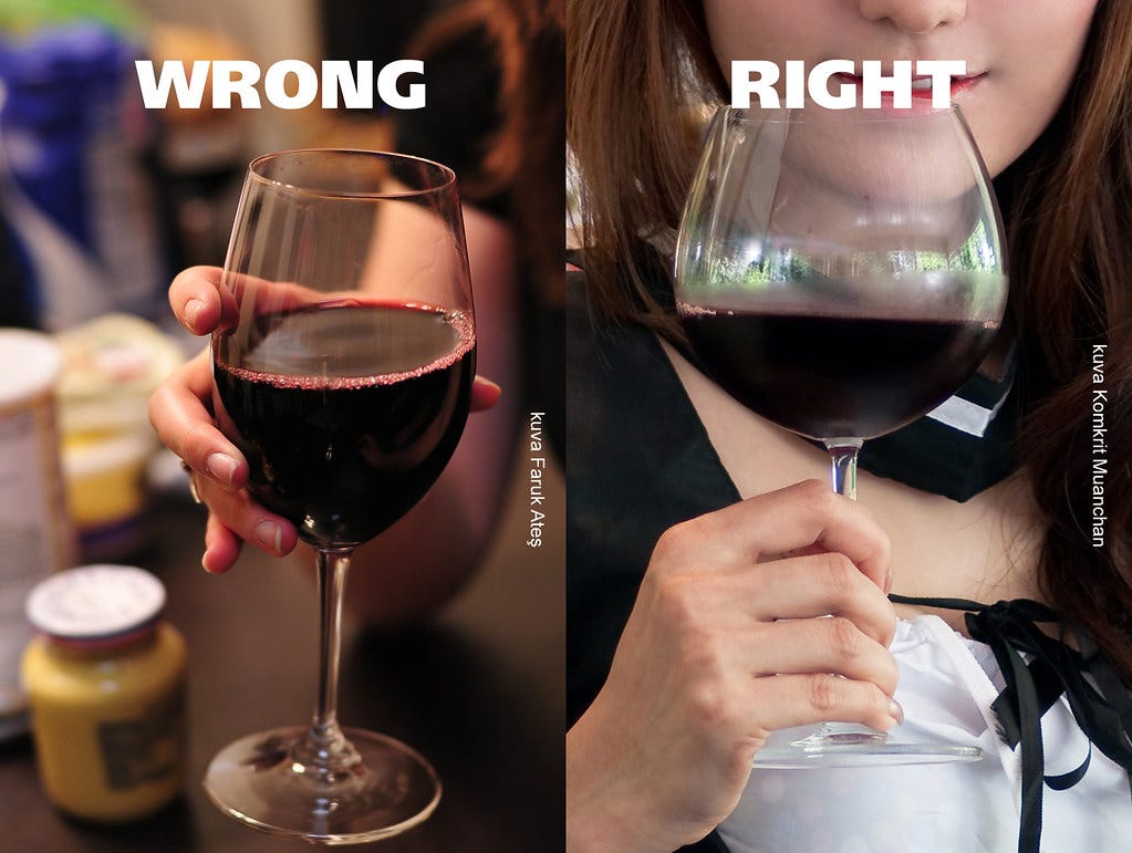 How to hold wine glass | Hold the wine glass from its stem l… | Flickr