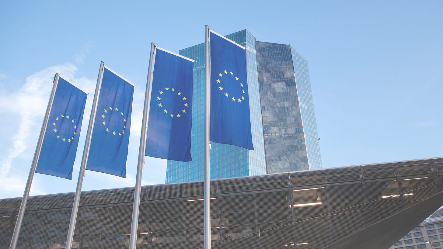 European Union flags