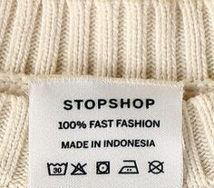 Stopshop is a project which examines fast fashion consumption and questions  how much we value our clothes. Thi… | Fast fashion, Positive fashion,  Fashion revolution