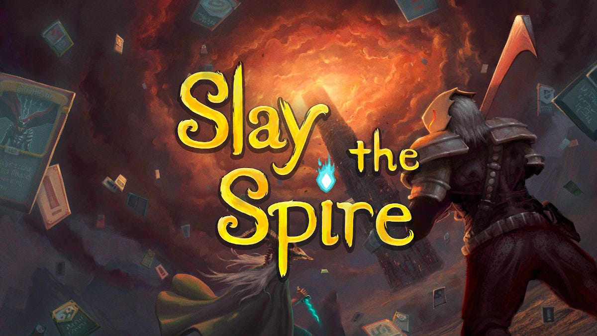 The banner art for Slay the Spire.