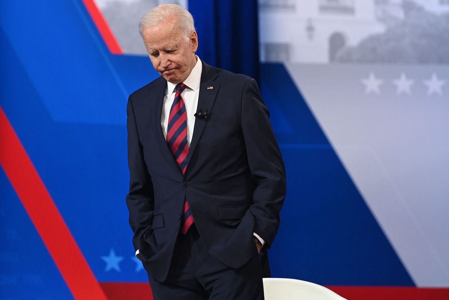 President Biden at July’s CNN town hall.