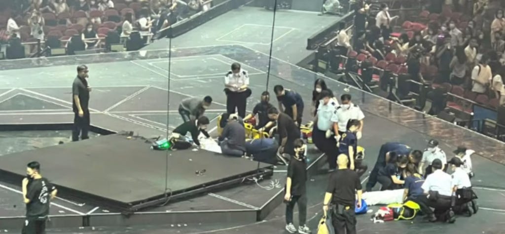 Hong Kong Boy band Mirror's concert freak accident update; Did the dancers  survive?