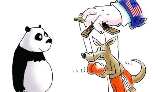 Chinese media mocks Australia with cartoon amid economic warning