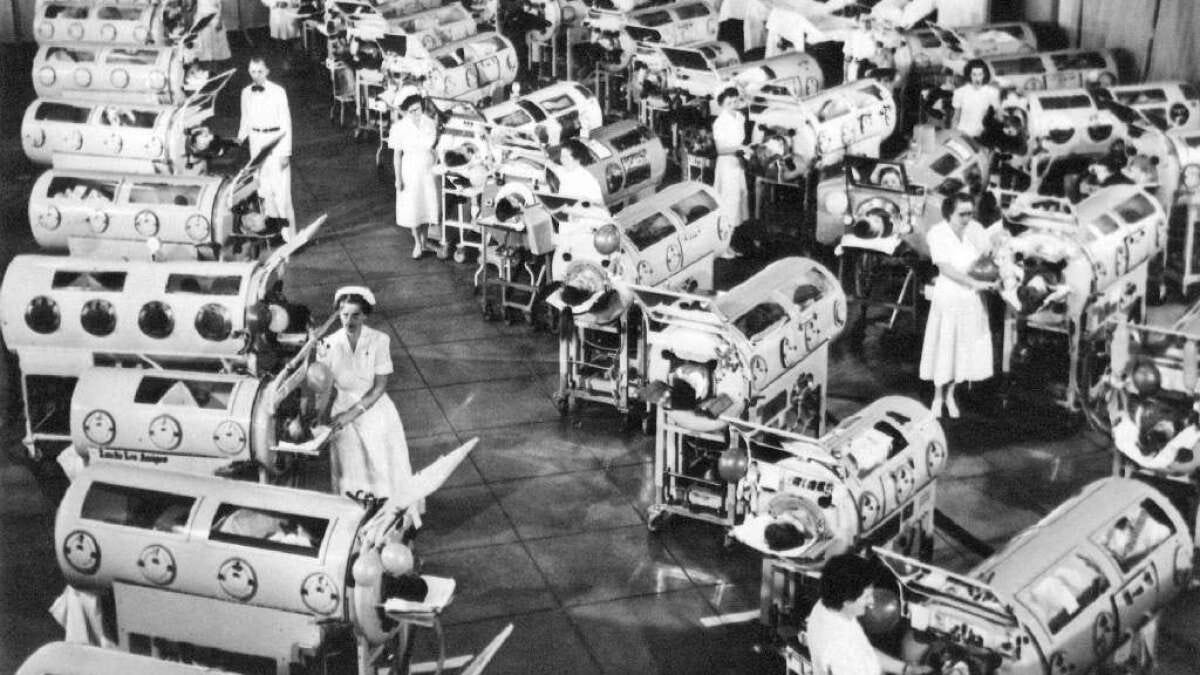 Letters to the Editor: I cared for polio patients in iron lungs, and I'm  sick of anti-vaxxers - Los Angeles Times