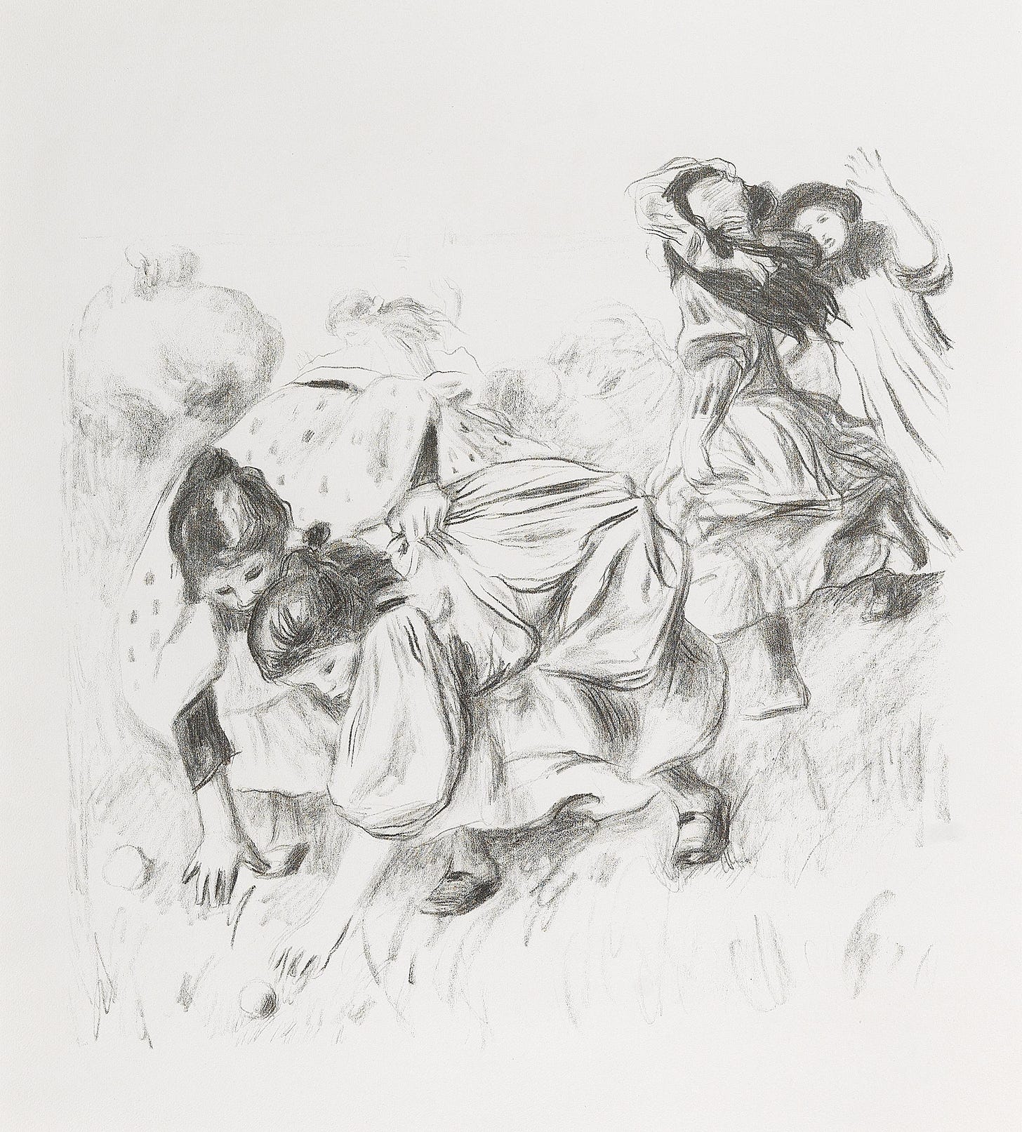 Enfants jouant à la balle by Pierre-Auguste Renoir