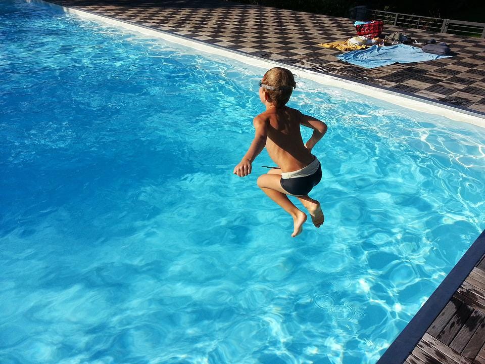 Pool, Summer, Child, Dip, Outdoor Swimming Pool, Water