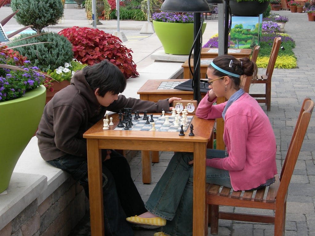 "Kids playing chess" by paulgorman is licensed under CC BY-ND 2.0.