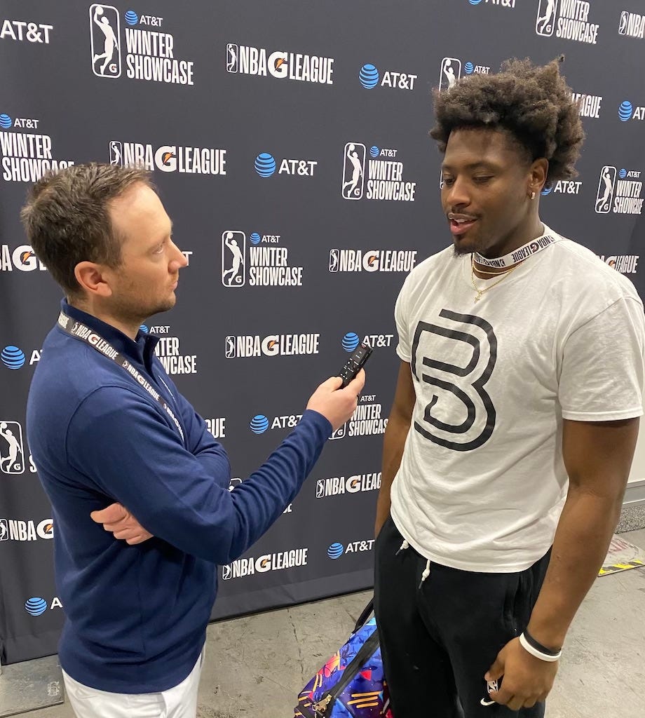 Scott Agness interviews Terry Taylor at 2022 G League Showcase