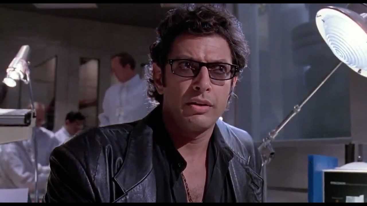 Dr. Ian Malcom, played by Jeff Goldblum