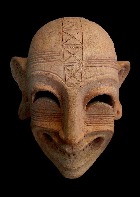 Carthaginian mask, Fifth-fourth century BC, terracotta, Bardo National  Museum, Tunis. | Masks art, Tribal mask, Tribal art