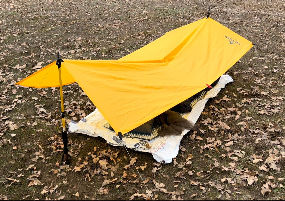 Example tarp shelter 