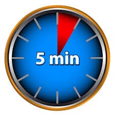 Image result for 5 minutes Image result for 5 minutes
