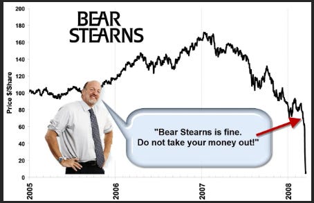 Jim Cramer says bear stearns is fine