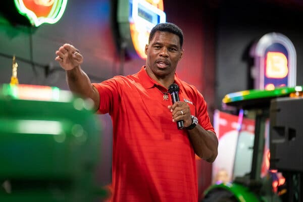 Herschel Walker, the Republican candidate for U.S. Senate in Georgia, one of the most competitive races in the country,