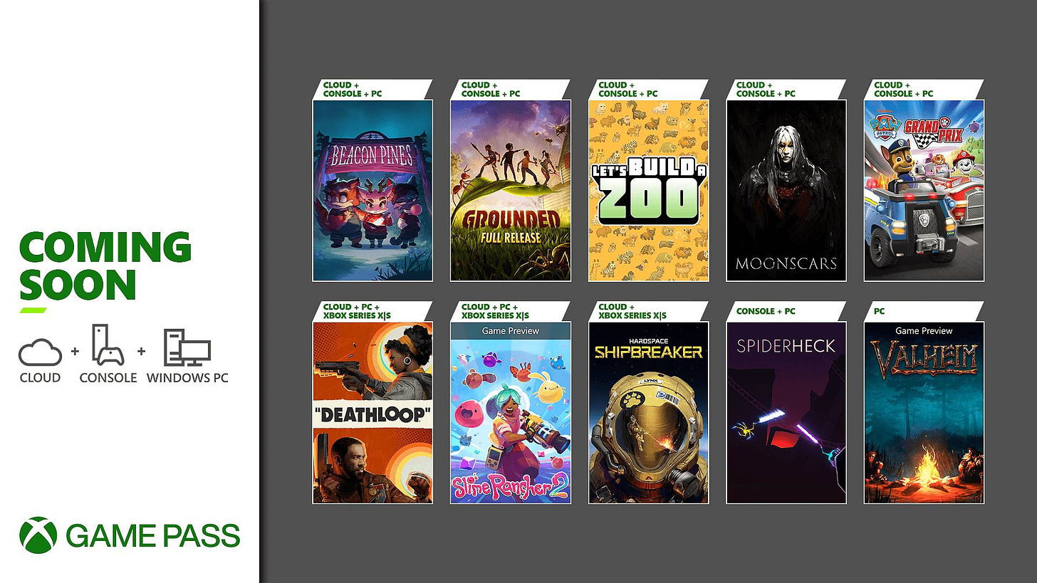 Full list of September Xbox Game Pass titles