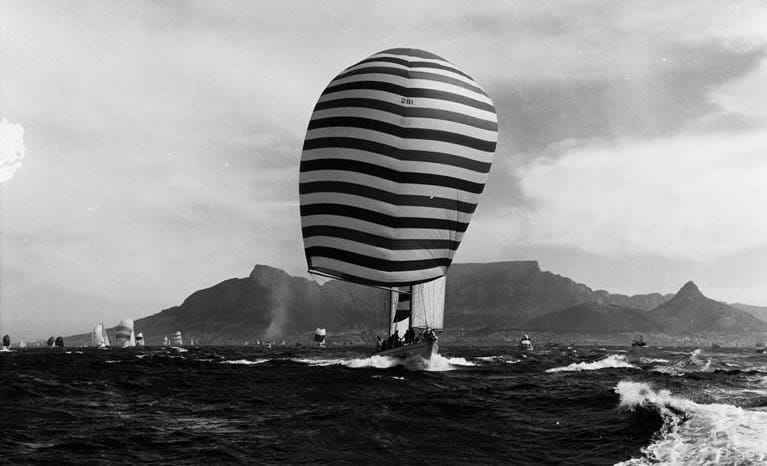 Ondine sailing in the 1973 Cape Rio Race