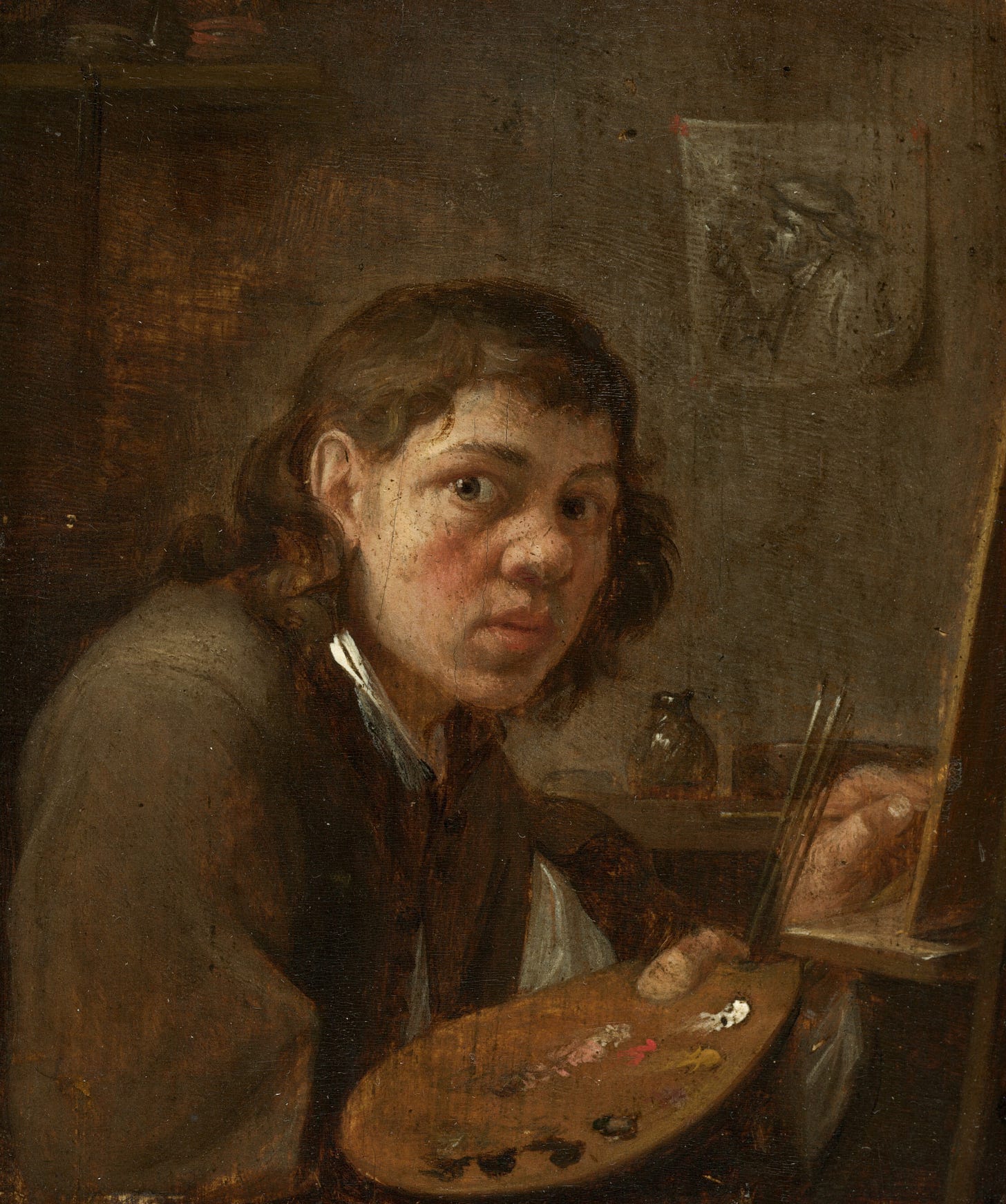 Self-Portrait in the Studio, c. 1645 by Gillis van Tilborgh the YoungerSelf-Portrait in the Studio, c. 1645 by Gillis van Tilborgh the Younger