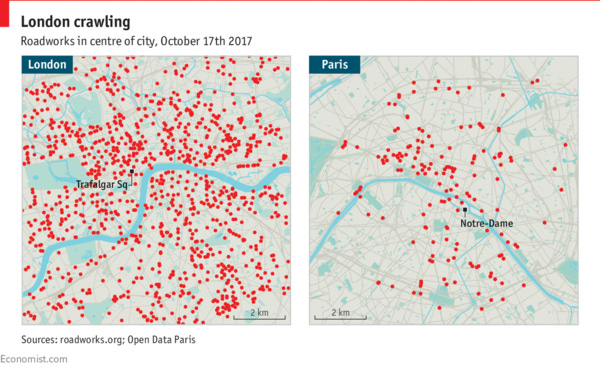 "Congestion in London is driving people off the buses." Wow!