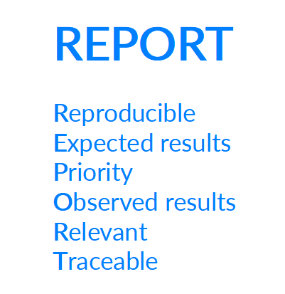 Make bugs great again by using REPORT