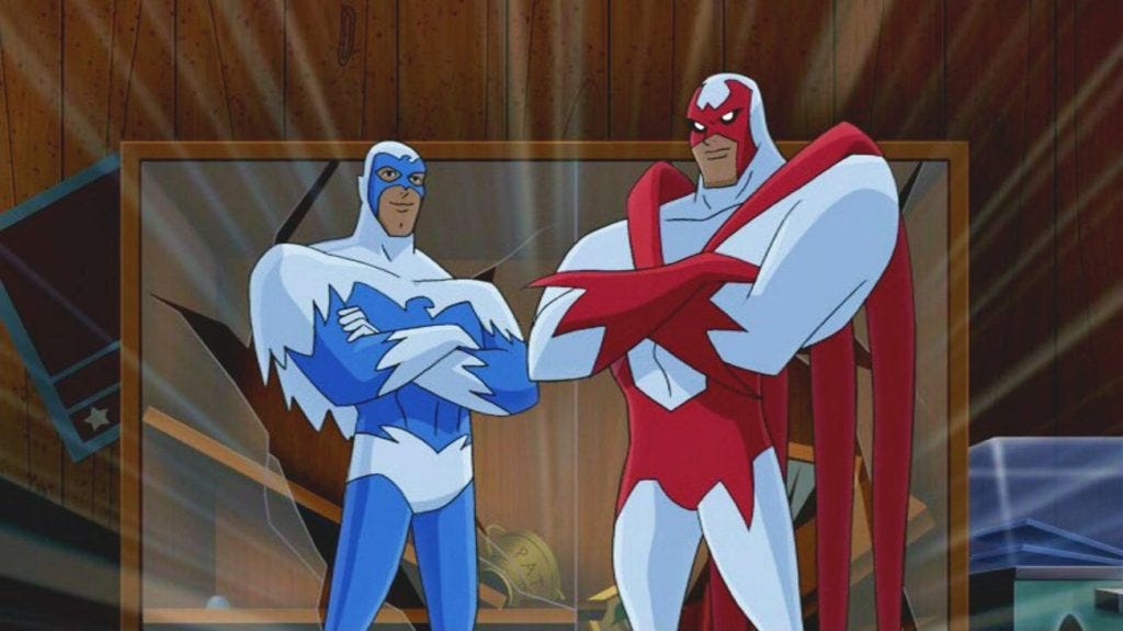 Hawk and Dove in Justice League Unlimited