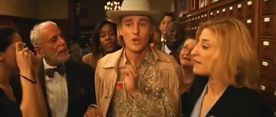 Owen Wilson as Eli Cash saying, what this book presupposes is what if he didn't.