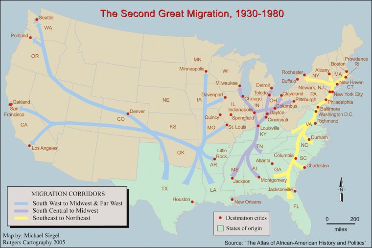 The second great migration, 1930-1980 - NYPL Digital Collections