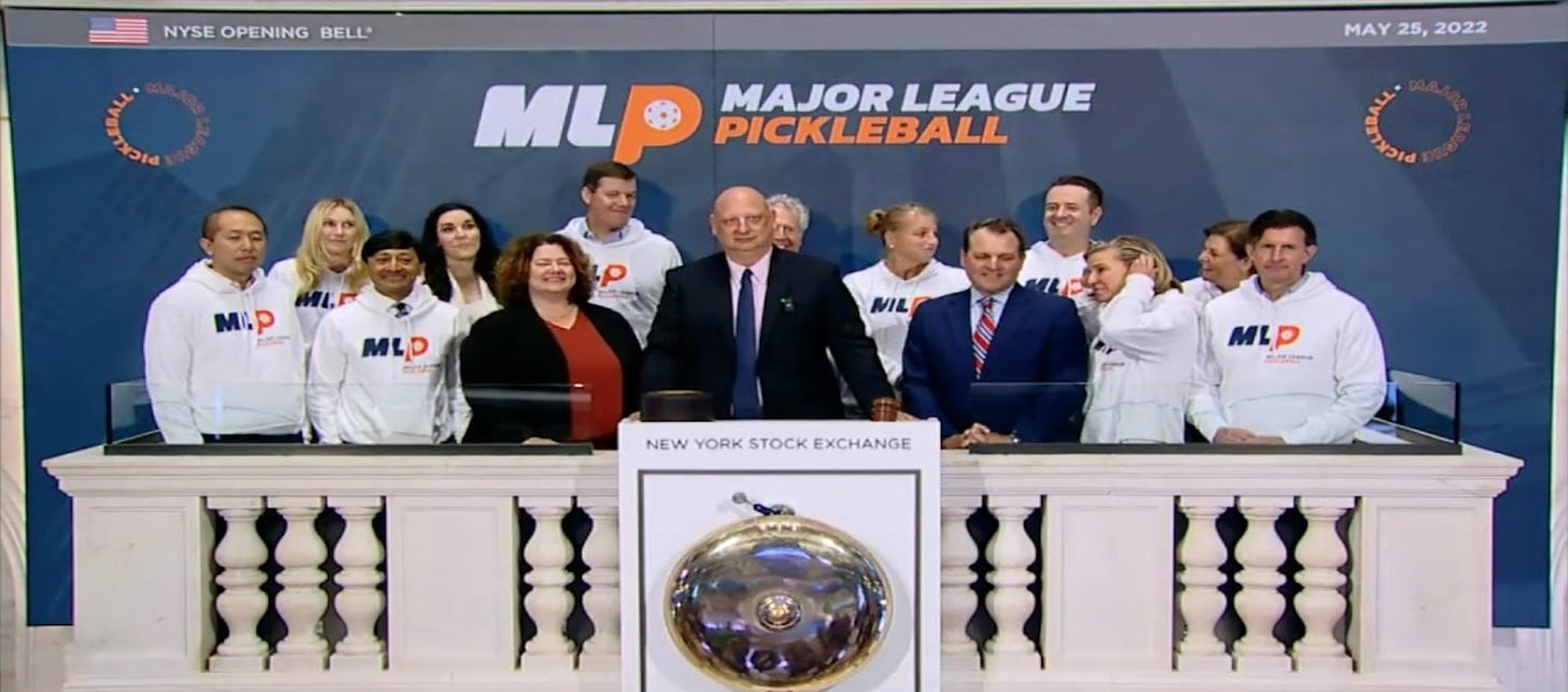 Major League Pickleball Brings the Game to Wall Street