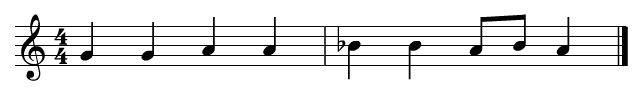 Sesame Street intro musical simple - notation
