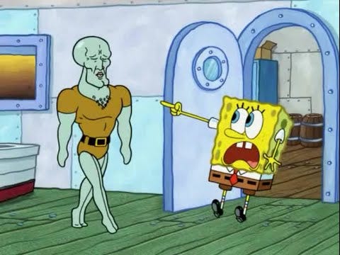 Handsome Squidward ~ The Short Version - YouTube