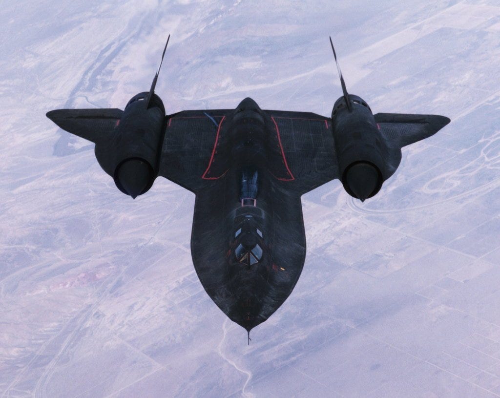 Boomer's View of an SR-71A Aircraft posters & prints by Corbis
