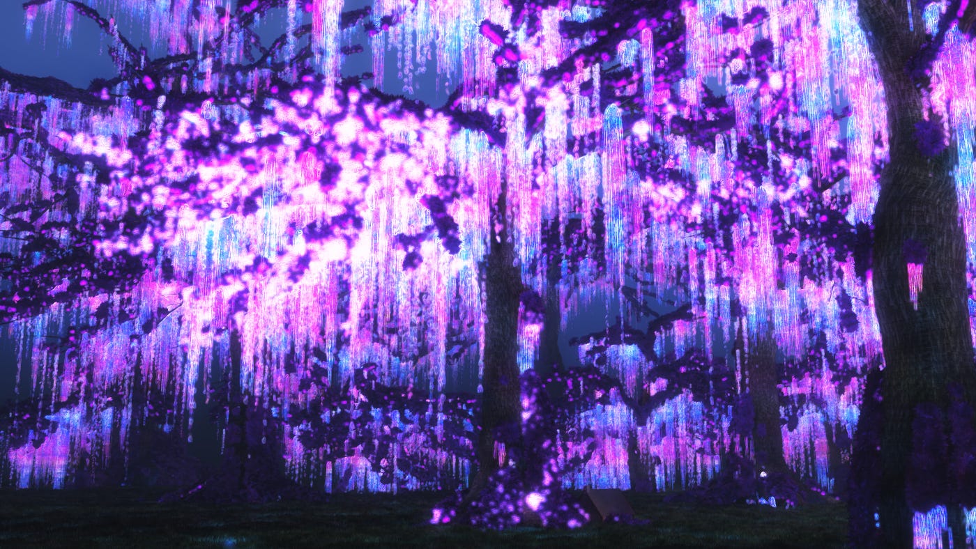 Luminos Avatar Trees | Avatar tree, Anime scenery, Fantasy art landscapes
