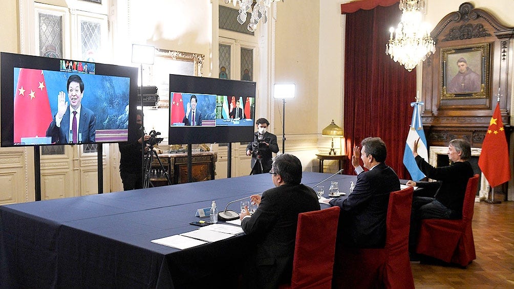 Videoconferencia que mantuvieron Sergio Massa y Máximo Kirchner