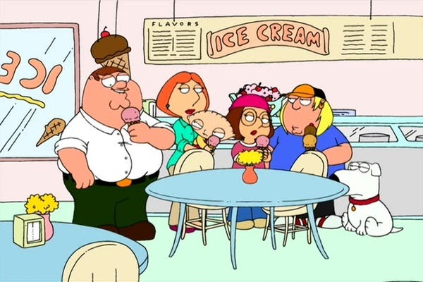 Family Guy, Season One. Ugly. 