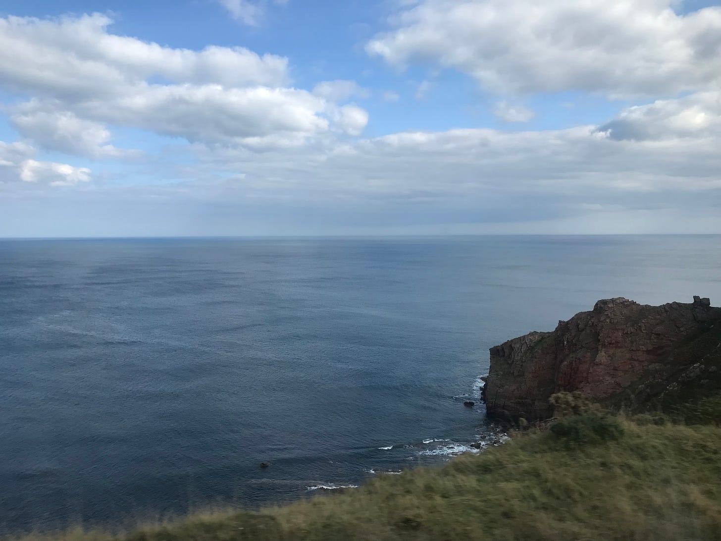 Looking at the North Sea and other landscapes from the train window, all I could think was "Get me away from here, I'm dying," where here=New York. I need to move, is what I'm saying.