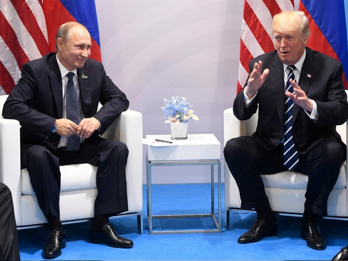 Donald Trump's meeting with Vladimir Putin lasts more than ...