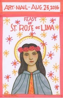 Saint Rose of Lima by Tomie dePaola | The Official Tomie dePaola Blog
