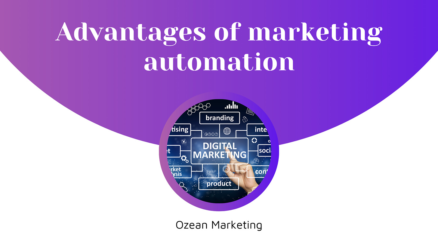 Advantages of marketing automation