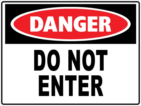 Do Not Enter Signage - ClipArt Best