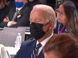 COP26: Joe Biden appears to fall asleep before giving a speech at COP26 -  video | Climate News | Sky News