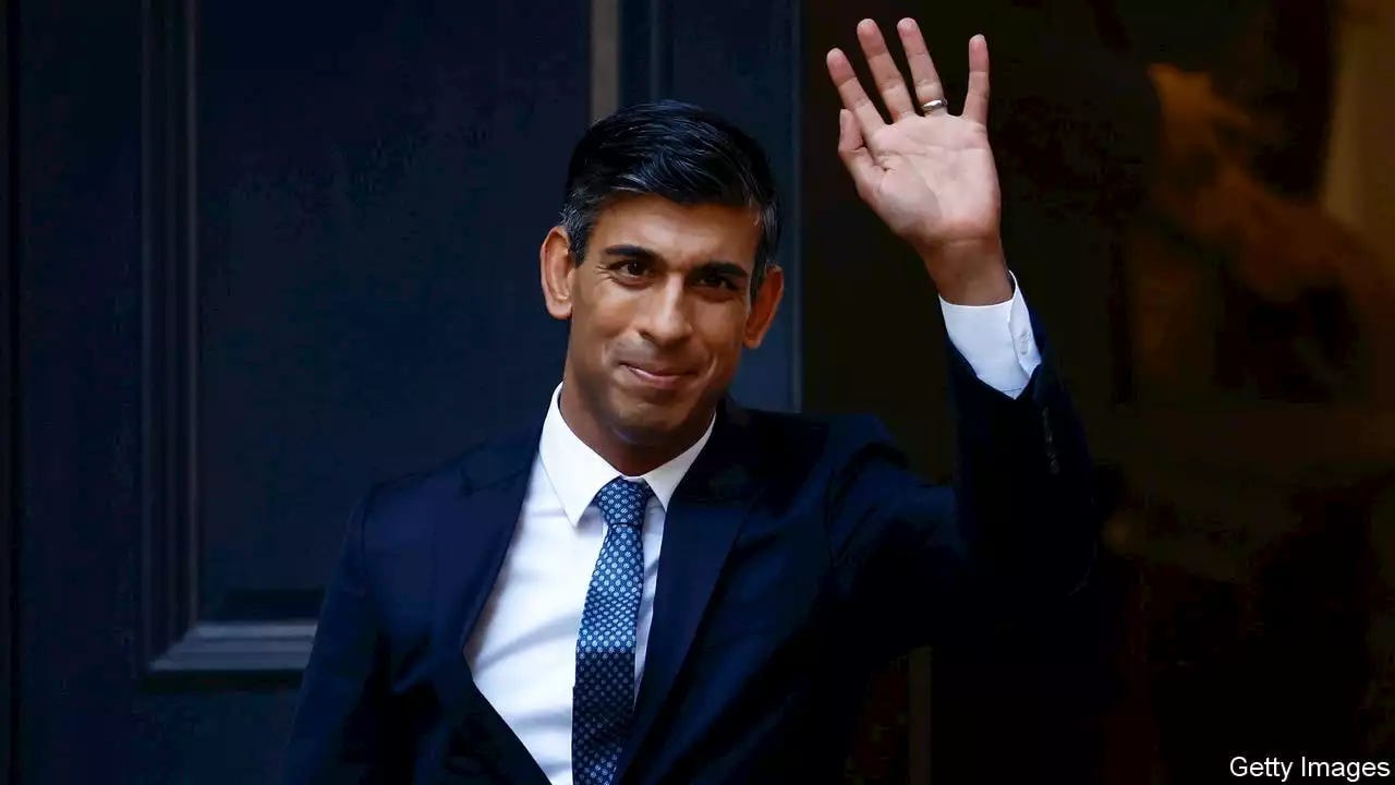 Rishi Sunak is anointed Britain's new prime minister