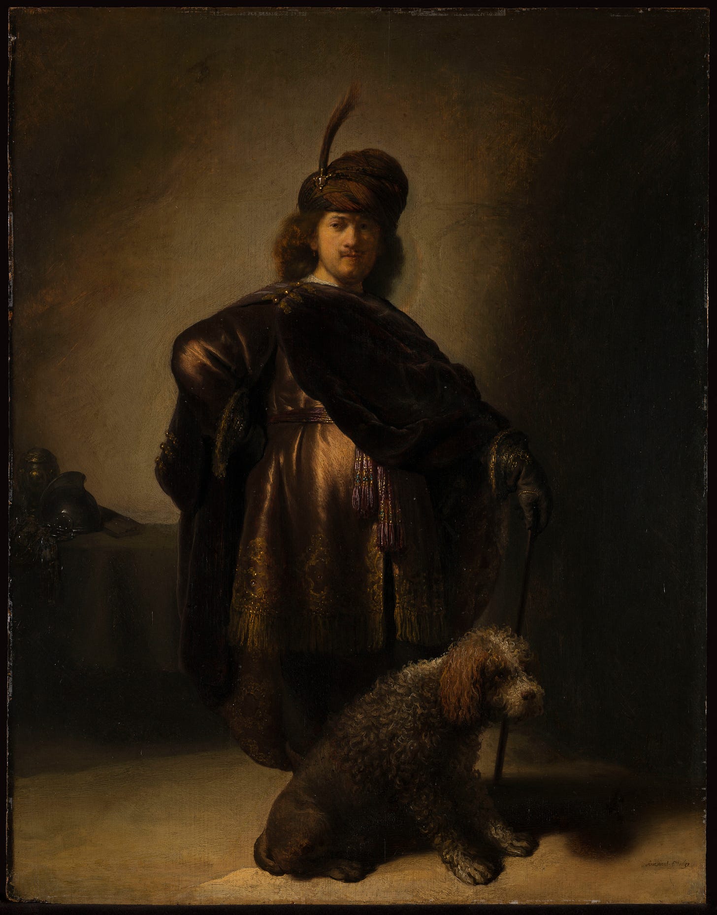 Portrait of the artist in oriental costume (1631) by Rembrandt van Rijn
