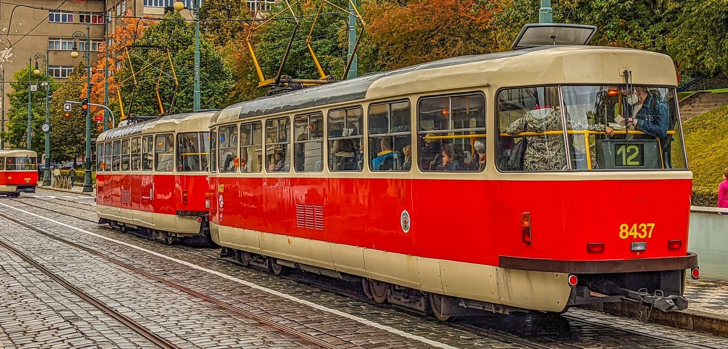 I even loved Prague’s mix of new and old trams.