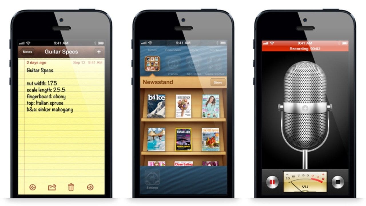 iOS 6 was the peak of Apple's realistic, skeuomorphic interfaces