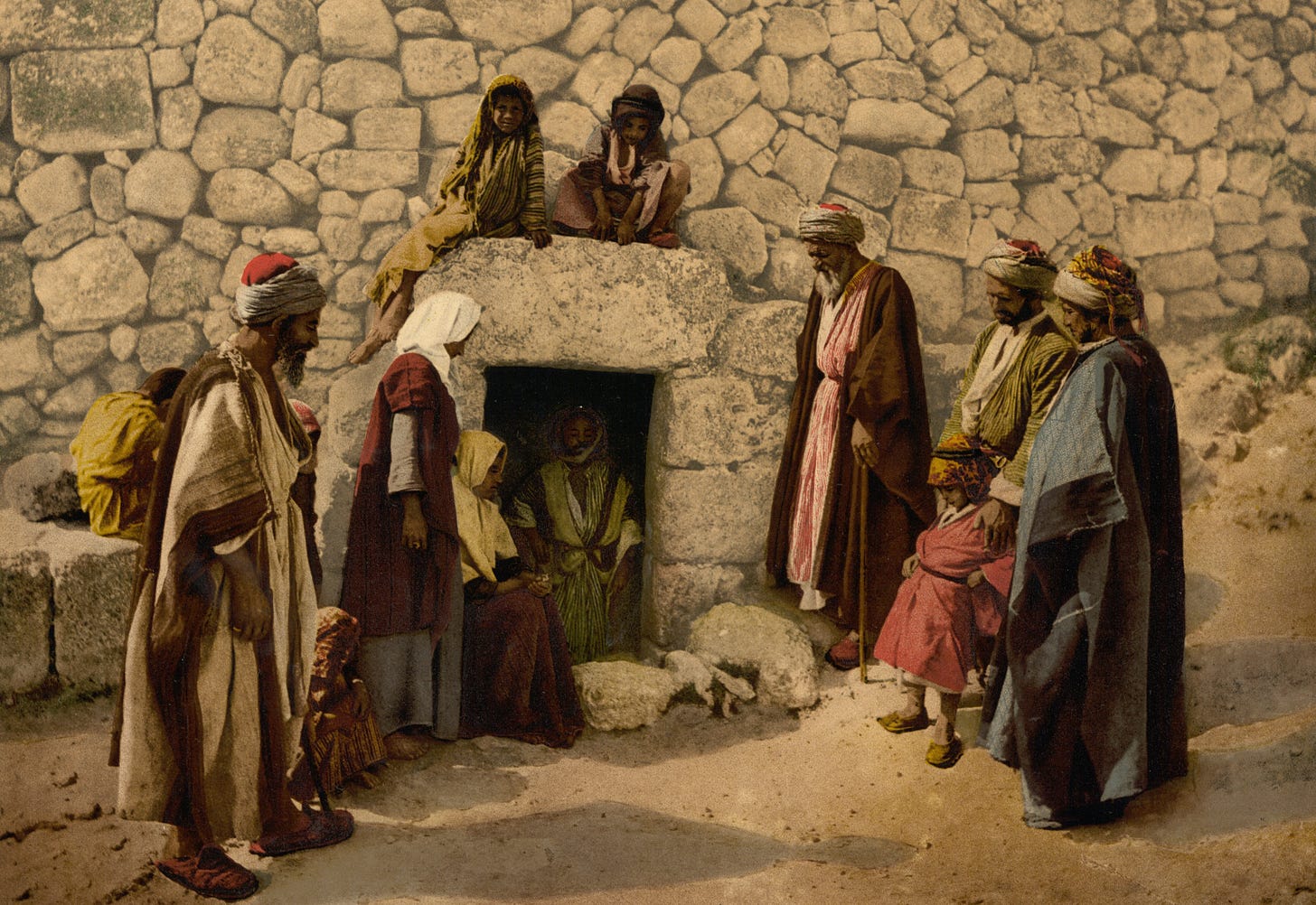 Where was Lazarus when Jesus was the one facing death?