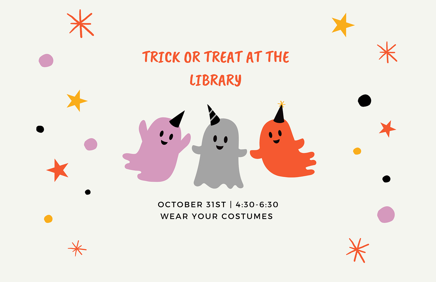 Trick or Treat at the Library