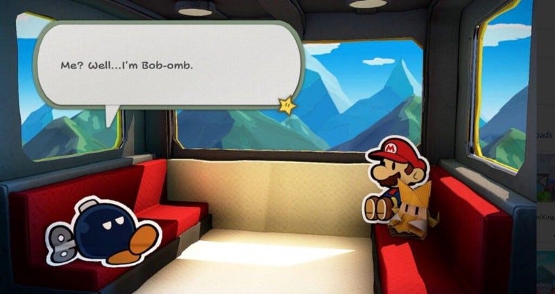 Mario, Bob-Omb (“Bobby”), and Olivia make first contact.