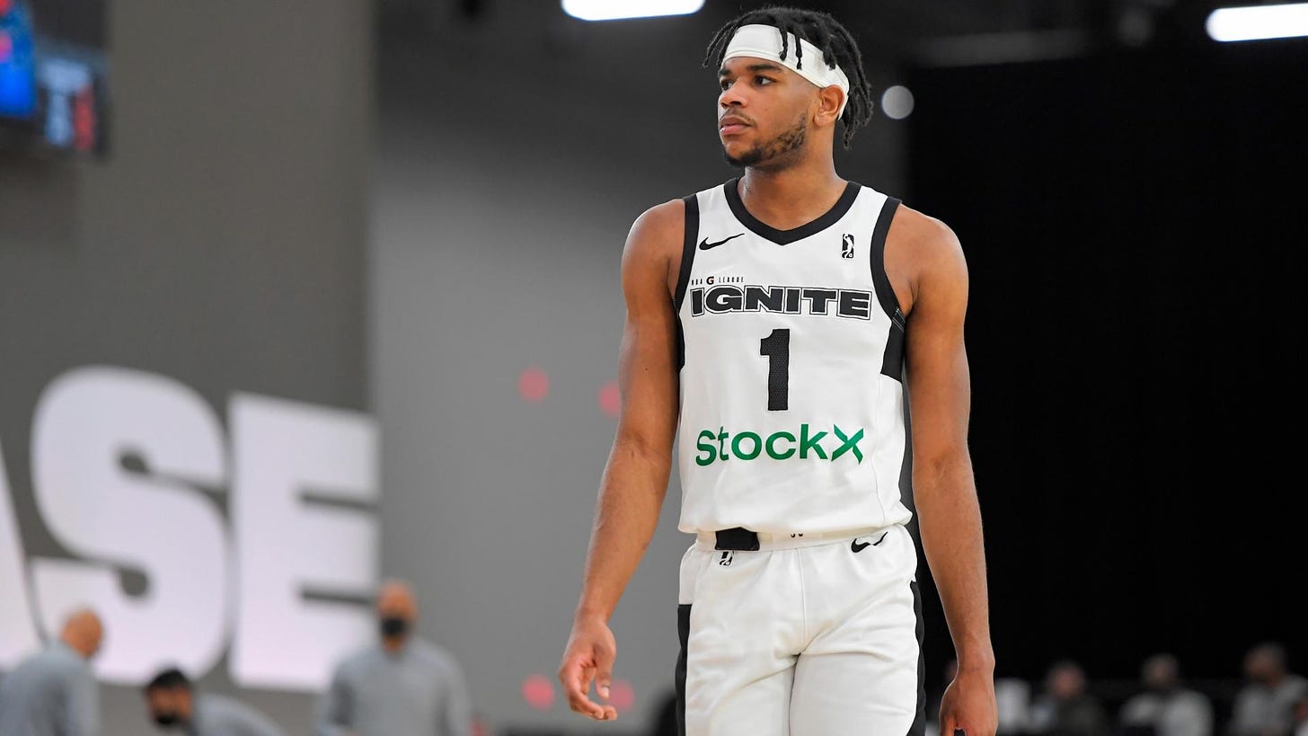 G League Ignite's Jaden Hardy ready to put NBA potential on display in  Rising Stars Challenge | Sporting News