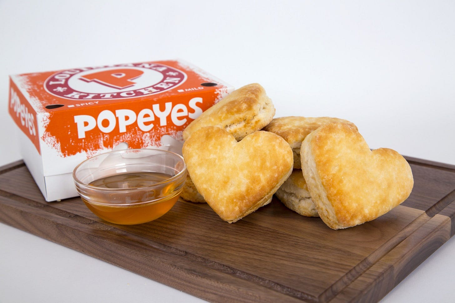 Popeyes has heart-shaped biscuits for National Buttermilk Biscuit Day